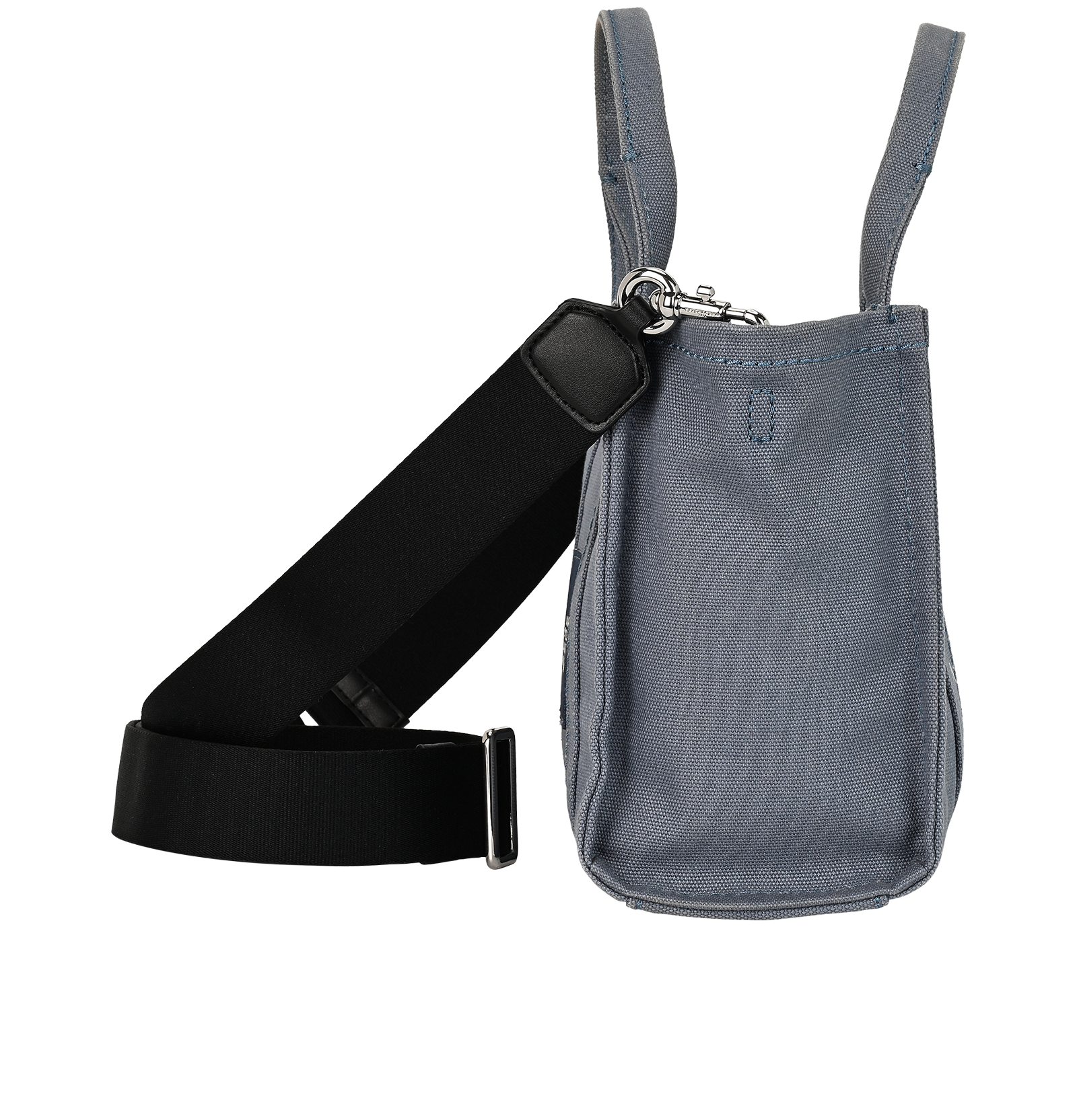 Mini The Tote Bag, &pound;110, Handbags, Blue, Canvas, Side view